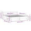 vidaXL Bedframe met hoofdeinde en LED zwart 180x200 cm