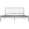 vidaXL Bedframe metaal grijs 200x200 cm