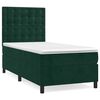 vidaXL Boxspring met matras fluweel donkergroen 80x200 cm