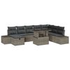 vidaXL Tuin Sofa Set 11 st poly rattan