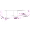 vidaXL Tv-meubel 100x31x25,5 cm bewerkt hout wit
