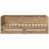 vidaXL Dagbed met hoofdeinde Artisan Eiken 90 x 190 cm Bewerkt hout