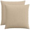 vidaXL Kussensloop 2 st HEERLEN Taupe 55 x 55 cm corduroy