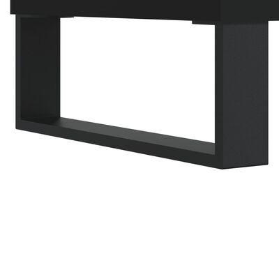 vidaXL Salontafel 90x50x36,5 cm bewerkt hout zwart