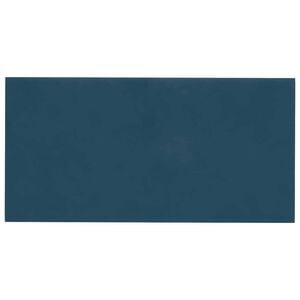 vidaXL Wandhoofdbord 12 pcs Blauw 30 x 15 cm Fluweel