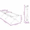 vidaXL Opvouwbaar Camping Bed 2 pcs Rood 193 x 69 x 45 cm Oxford stof