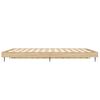 vidaXL Bedframe zonder matras hout sonoma eikenkleurig 140x190 cm