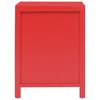 vidaXL Nachtkastje 38x28x52 cm paulowniahout rood