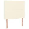 vidaXL Hoofdbord cr&egrave;me 90x5x118/128 cm kunstleer