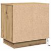 vidaXL Nachtkastje Artisan Eiken 50 x 34,5 x 50 cm. Bewerkt hout