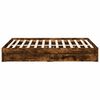 vidaXL Bedframe met lades bewerkt hout gerookt eikenkleurig 120x190 cm