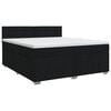 vidaXL Boxspringbed met matras met hoofdeinde Zwart 160 x 200 cm Stof