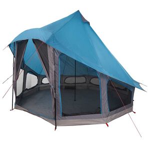 vidaXL Familie Tipi Tent met dak Blauw 404 x 370 x 270 cm