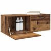 vidaXL Wandkast Wandgemonteerd Oudhout 100 x 36,5 x 35 cm Bewerkt hout