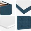 vidaXL Ottoman bed met matrassen 180x200cm fluweel donkerblauw