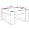 vidaXL Salontafel met Infinity LED 50x53x30 cm betongrijs