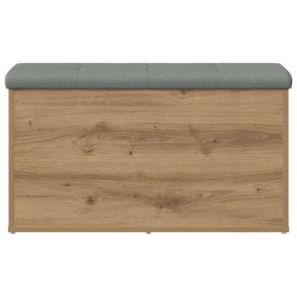 vidaXL Opbergbank Artisan Eikenhout 82x42x45 cm Bewerkt Hout