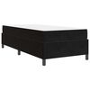 vidaXL Bedframe met matras Zwart 80 x 200 cm Stof