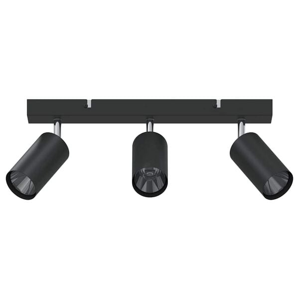 vidaXL Plafondspot met schijnwerpers Zwart 38 x 5,5 x 16,5 cm Metaal