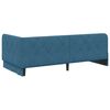 vidaXL Hoekbedframe met hoofdeinde Blauw 90 x 190 cm Fluweel