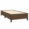 vidaXL Bedframe zonder matras 80x200 cm stof donkerbruin
