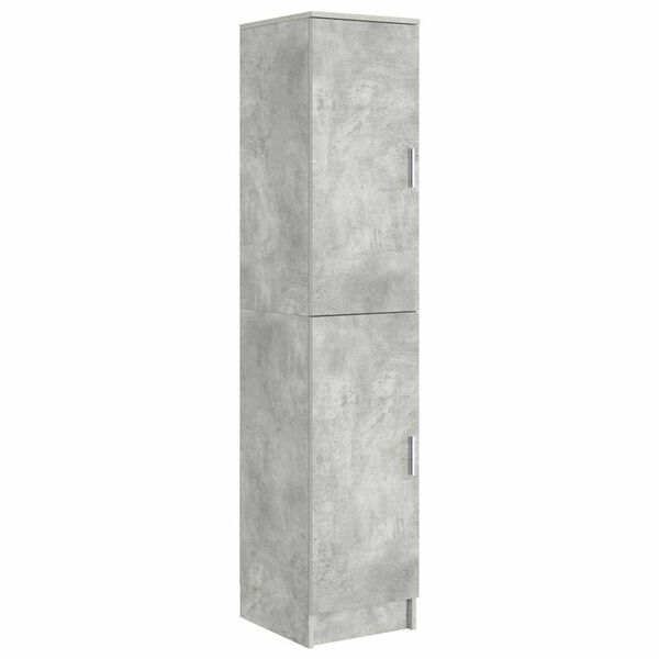 vidaXL Hoge kast Beton Grijs 35 x 39 x 168 cm