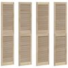 vidaXL Kastdeur 4 st Naturel 170 x 2,1 x 39,5 cm Massief grenenhout