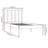 vidaXL Bedframe massief grenenhout zwart 90x190 cm