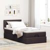vidaXL Ottoman bed met matras en LED's 90x190cm stof donkerbruin