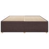 vidaXL Bedframe zonder matras stof donkerbruin 200x200 cm