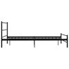 vidaXL Bedframe metaal zwart 120x200 cm