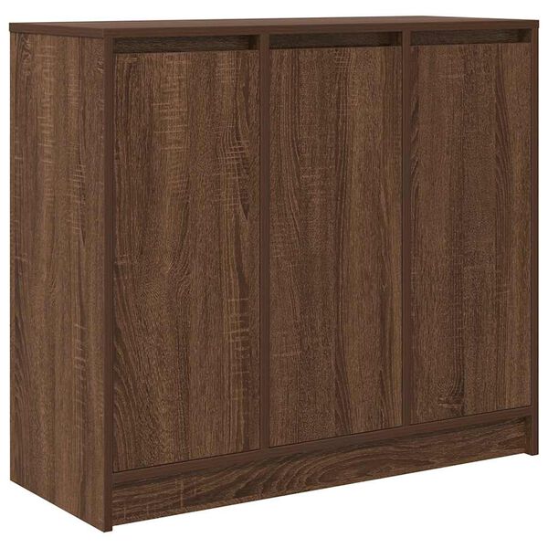 vidaXL Dressoir 85x34x76 cm bewerkt hout bruin eikenkleurig