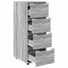 vidaXL Opbergkast Grijs Sonoma 40 x 48 x 105 cm Bewerkt hout
