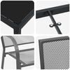 vidaXL Tuin eettafelset 3 pcs Antraciet Gepoedercoat staal