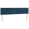 vidaXL Boxspring met matras fluweel donkerblauw 120x190 cm