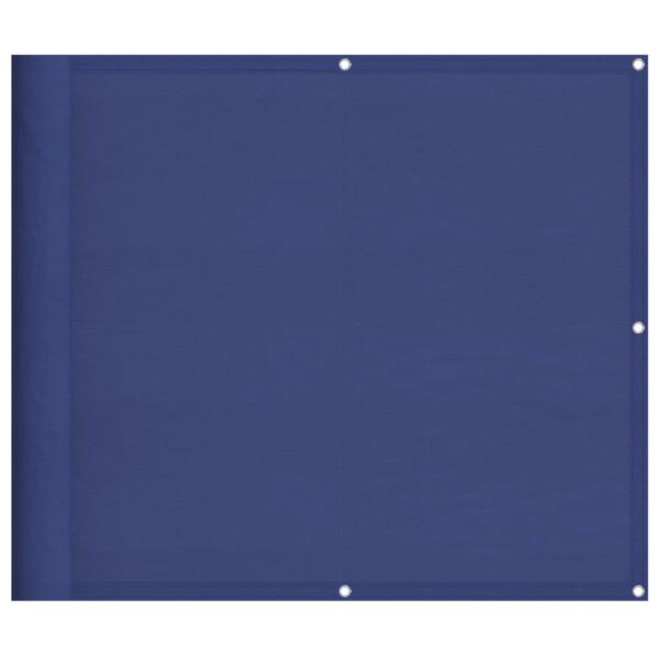 vidaXL Balkonscherm 90x800 cm 100% oxford polyester blauw