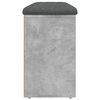 vidaXL Schoenenbank 102x32x50 cm bewerkt hout betongrijs