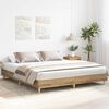 vidaXL Bedframe zonder matras spaanplaat artisanaal eikenkleurig