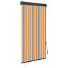 vidaXL Rolgordijn voor buiten 80x250 cm geel en blauw