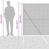vidaXL Afrasteringspaal Zilver 25 x 1,6 m (12 x 12 mm gaas) Staal