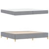 vidaXL Bedframe met matras Lichtgrijs 200 x 200 cm Stof