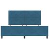 vidaXL Boxspringbed met hoofdeinde Donkerblauw 180 x 200 cm Fluweel