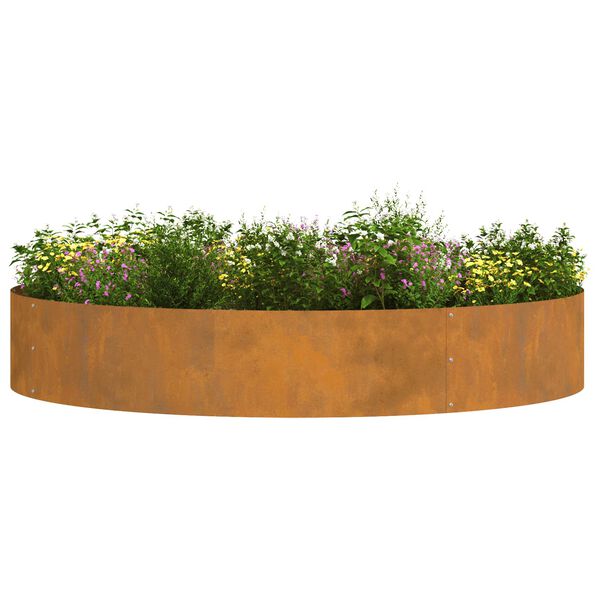 vidaXL Tuin Bloempot 5 pcs Bruin 120 x 120 x 20 cm Cortenstaal