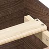 vidaXL Bedframe hoofd- en voeteneinde bruin eikenkleur 180x200 cm