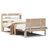 vidaXL Bedframe met hoofdbord massief grenenhout 75x190 cm