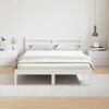 vidaXL Bedframe Wit 225,5 x 145,5 x 69,5 cm Massief Vurenhout