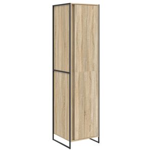 vidaXL Warderobe Sonoma 50 x 50 x 200 cm Bewerkt hout