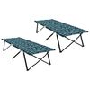 vidaXL Opvouwbaar Camping Bed Blad 2 pcs Bossen 206 x 76 x 74 cm