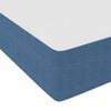 vidaXL Bedframe met matras Blauw 90 x 200 cm Stof