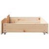 vidaXL Bedlades 2 st met wieltjes 80x55x17 cm massief grenenhout